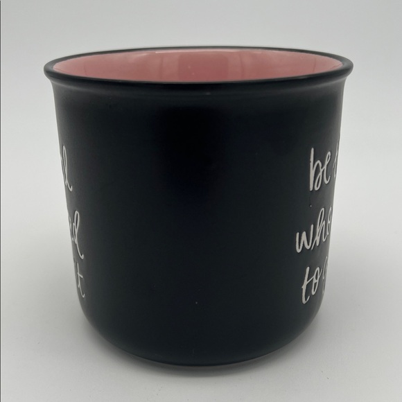 Sweet Water Decor “Be the Girl Who Decided to Go for it” Coffee Mug Black & Pink - Picture 2 of 8